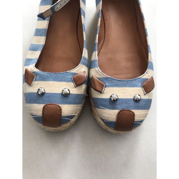 Marc by Marc Jacobs Espadrilles Striped Canvas Mouse FLAW - Picture 3 of 10